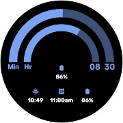 HalfTime - WearOS Watchface اسکرین شاٹ 4