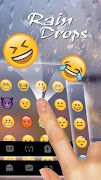 Romantic Raindrops Toetsenbord Achtergrond screenshot 2