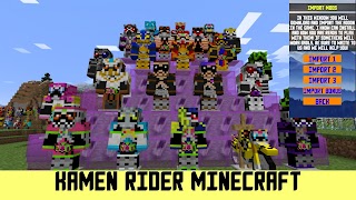 Poster Kamen Rider Mod Minecraft PE