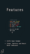 Simple Code Watch Face स्क्रीनशॉट 1