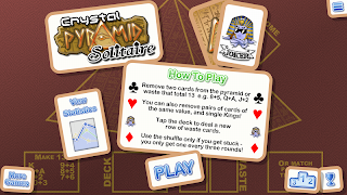 برنامه‌نما Crystal Pyramid Solitaire عکس از صفحه