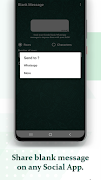 Blank Message captura de pantalla 2