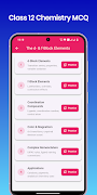 Class 12 Chemistry MCQ تصوير الشاشة 4