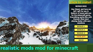 Realistic Mod For MCPE скриншот 4