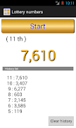 Lottery numbers screenshot 3