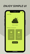برنامه‌نما Minimal Weather App عکس از صفحه