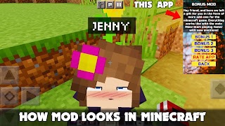 برنامه‌نما Jenny Mod Minecraft عکس از صفحه