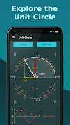 Unit circle. Trigonometry Affiche