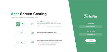 پوستر Acer Screen Casting