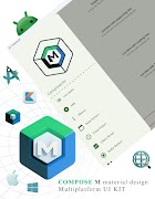 Compose M Multiplatform UI KIT پوسٹر