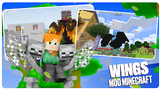 Wings Mod Addon for Minecraft captura de pantalla 2