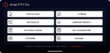 Smart IPTV Pro imagem de tela 1