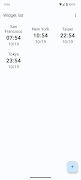 Simple World Clock Widget تصوير الشاشة 2