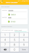 Gems & XP Calc screenshot 3