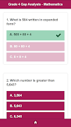 برنامه‌نما Grade 4 Mathematics Gap عکس از صفحه