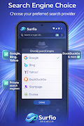 Surfio Browser - Private Web screenshot 1