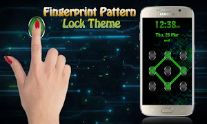 Pattern Lock Fingerprint Theme ภาพหน้าจอ 2