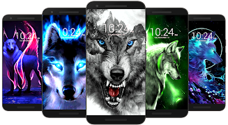 برنامه‌نما Black Wolf Wallpaper HD عکس از صفحه