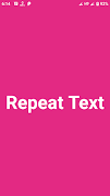 Repeat Text 海報