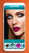 برنامه‌نما Eye Color Changer App 👁 Contact Lens Camera عکس از صفحه