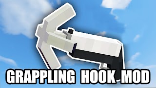 Grappling Hook Mod Minecraft 海报