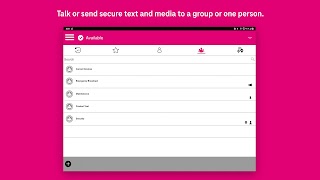 برنامه‌نما T-Mobile Direct Connect عکس از صفحه