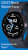OD27 Black Watch Face plakat