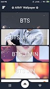 برنامه‌نما BTS Wallpaper Offline عکس از صفحه