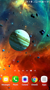 Asteroid 3D Live Wallpaper syot layar 6