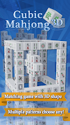 Cubic Mahjong 3D imagem de tela 1