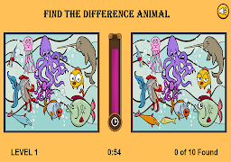 برنامه‌نما Find the difference animal عکس از صفحه