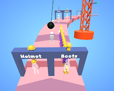 Worker Run 3D poster