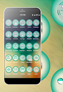 Clear Teal Icons Pack syot layar 3