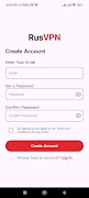 برنامه‌نما RusVPN عکس از صفحه
