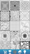 Mandala Pattern Coloring Book โปสเตอร์