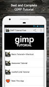 برنامه‌نما GIMP Tutorial Free عکس از صفحه
