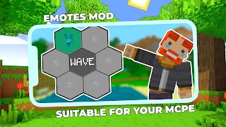 Emote Animation Mod Minecraft पोस्टर