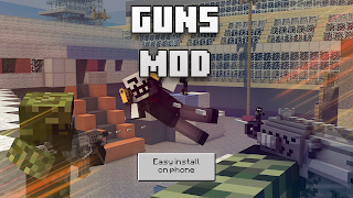 Minecraft gun mod পোস্টার