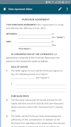 Sales Agreement Maker تصوير الشاشة 1