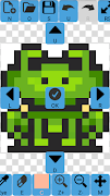 برنامه‌نما pixel art creator عکس از صفحه