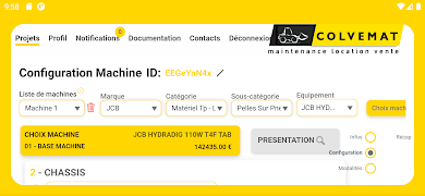 برنامه‌نما Colvemat عکس از صفحه