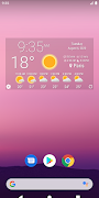 پوستر Simple Time & Weather Widget