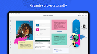 برنامه‌نما Milanote عکس از صفحه