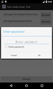 برنامه‌نما Fast Unzip Unrar Tool عکس از صفحه