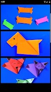 animals origami step by step poster