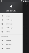 برنامه‌نما APK Extractor - Dark Theme عکس از صفحه