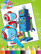 برنامه‌نما Robots Coloring Pages عکس از صفحه