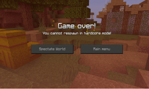 Hardcore Mode (Concept ) [1.16 스크린샷 1