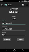 برنامه‌نما Elevation Calculator عکس از صفحه