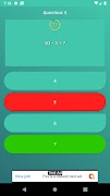 برنامه‌نما Math Quiz Test Game عکس از صفحه
